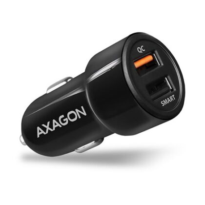 AXAGON PWC-QC5, QUICK a SMART nabíječka do auta, 2x port QC3.0/AFC/FCP + 5V-2.6A, 31.5W
