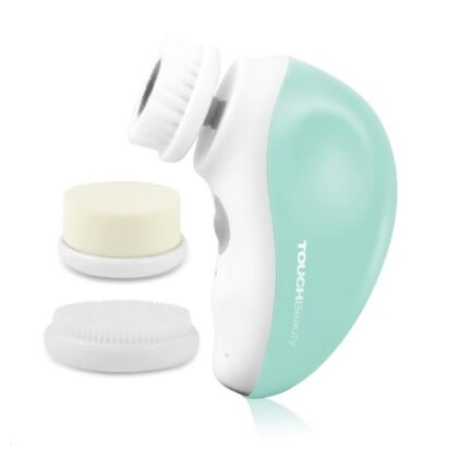 TOUCHBeauty 1387A Čisticí kartáč na pleť 3v1 zelený