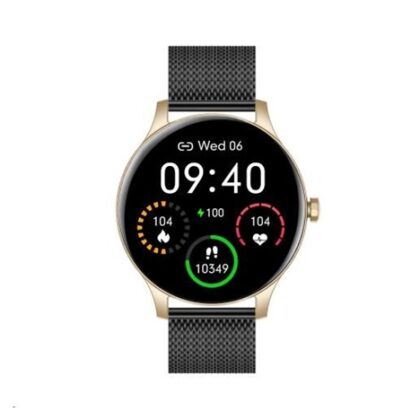 Garett Smartwatch Classy zlato-černá, ocel