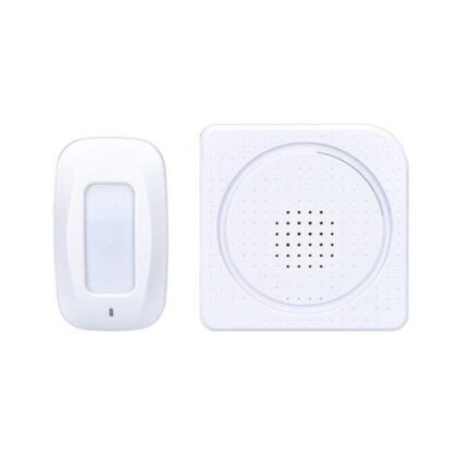 Solight Bezdrátový hlásič pohybu/gong, externí PIR čidlo, napájení bateriemi, bílý