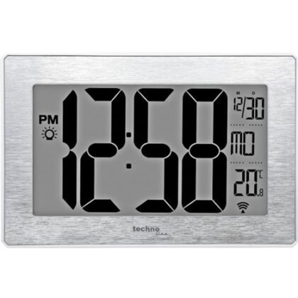 Hodiny TechnoLine WS 8019, stříbrné