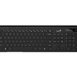 GENIUS klávesnice Slimstar 7230/ bezdrátová 2,4GHz/ mini receiver/ USB/ černá/ CZ+SK layout