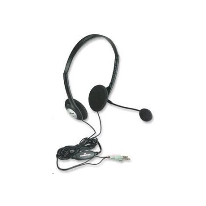 MANHATTAN Sluchátka s mikrofonem Stereo Headset