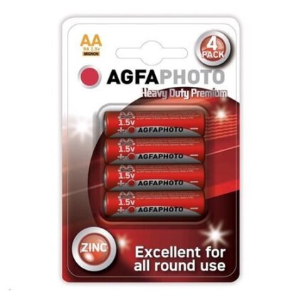 AgfaPhoto zinková baterie AA, blistr 4ks