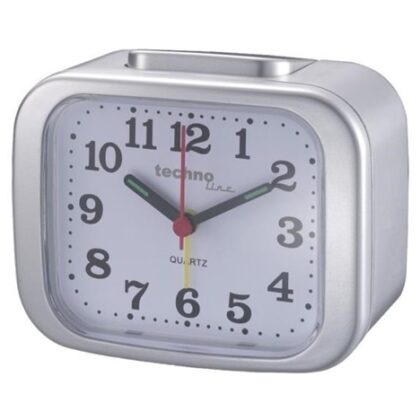 TechnoLine Modell XL analogový budík, stříbrný