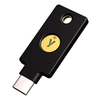 Security Key C NFC – USB-C, podporující vícefaktorovou autentizaci (NFC), podpora FIDO2 U2F, voděodolný