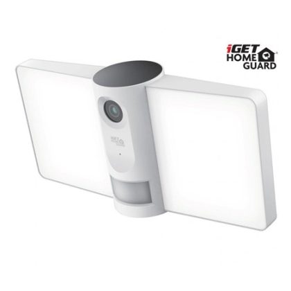 iGET HOMEGUARD HGFLC890 – Wi-Fi venkovní IP FullHD kamera s LED osvětlením, bílá