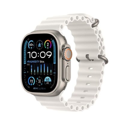 APPLE Watch Ultra 2 GPS + Cellular, 49mm Titanium Case with White Ocean Band