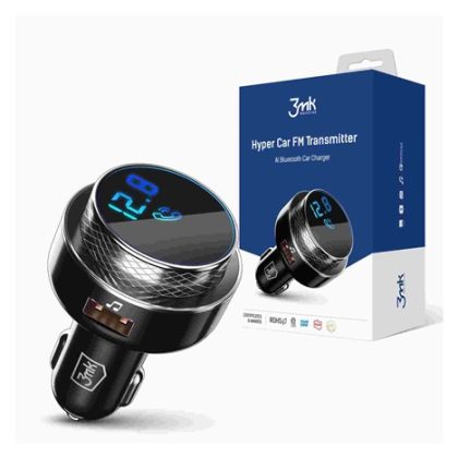 3mk nabíječka do auta Hyper Car FM Transmitter