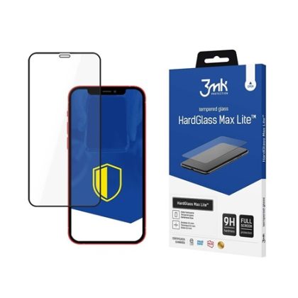 3mk tvrzené sklo HardGlass Max Lite Black pro Apple iPhone 12 / iPhone 12 Pro