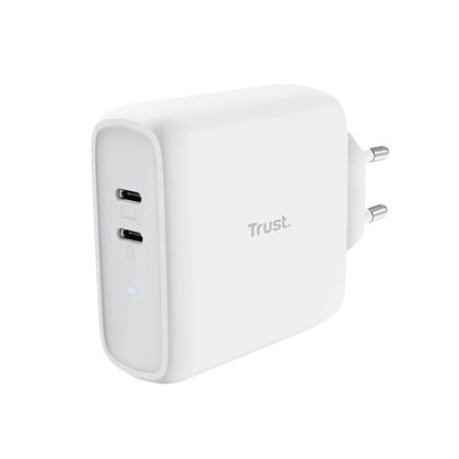 TRUST nabíječka MAXO 65W, 2x USB-C, bílá