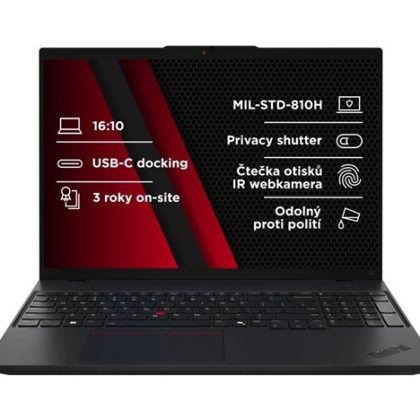 LENOVO NTB ThinkPad L16 AMD G1 – Ryzen5 PRO 7535U,16″ WUXGA,16GB,512SSD,5MP+IRcam,W11P