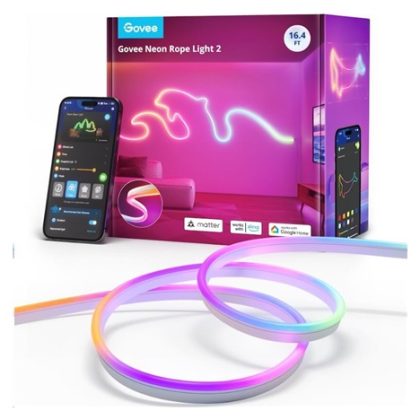 Govee Neon 2 MATTER ohebný LED pásek (5m) – RGBIC