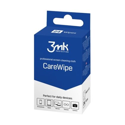 3mk čistící vlhké útěrky na čištění displejů zařízení, balení (24ks)
