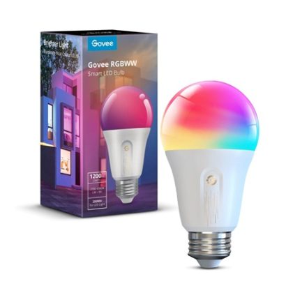 Govee Smart žárovka RGBWW 12W-85W 1200lm E27 Long Life