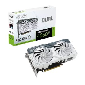 ASUS VGA NVIDIA GeForce RTX 4060 Ti DUAL WHITE OC 8G, 8G GDDR6, 3xDP, 1xHDMI