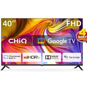 CHiQ L40H7G TV 40", FHD, smart, Google TV, dbx-tv, Dolby Audio, Frameless