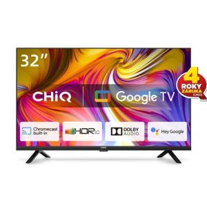 CHiQ L32H7G TV 32", HD, smart, Google TV, dbx-tv, Dolby Audio, Frameless