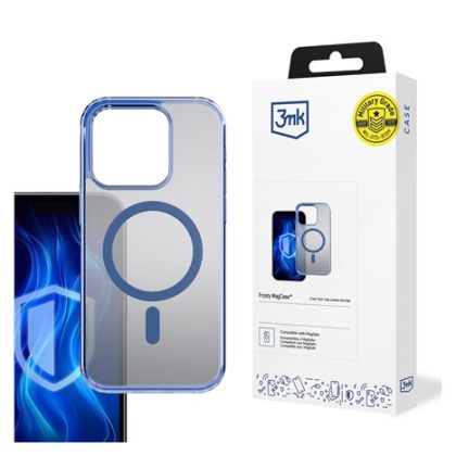 3mk ochranný kryt Frosty MagCase Blue pro Apple iPhone 13 Pro