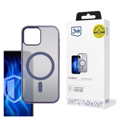 3mk ochranný kryt Frosty MagCase Purple pro Apple iPhone 15