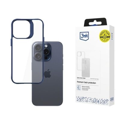 3mk ochranný kryt Satin Armor Case+ Blue pro Apple iPhone 15 Pro Max