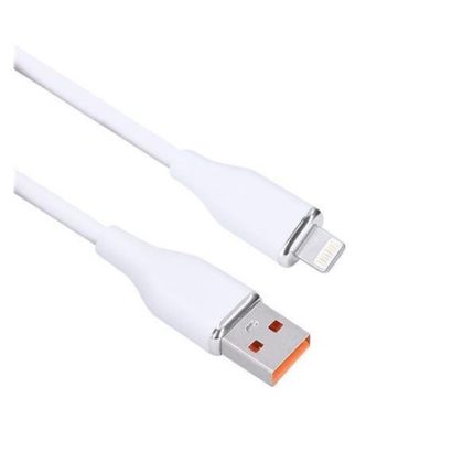 Solight lightning kabel, USB 2.0 A konektor – Lightning konektor, silikon, 1m