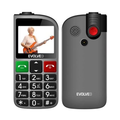 EVOLVEO Mobilní telefon pro seniory s nabíjecím stojánkem EasyPhone FL, stříbrná