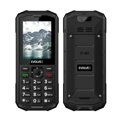EVOLVEO StrongPhone X5, vodotěsný odolný Dual SIM telefon, černo-šedá