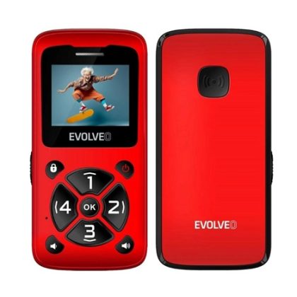 EVOLVEO Mobilní telefon pro seniory EasyPhone ID, červená