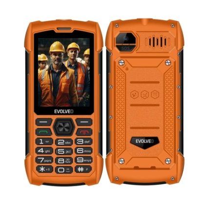 EVOLVEO StrongPhone H1, vodotěsný odolný Dual SIM telefon, oranžová