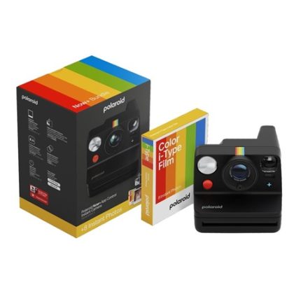 Polaroid Now+ Gen 3 Black bundle with Color Film (8 photos)