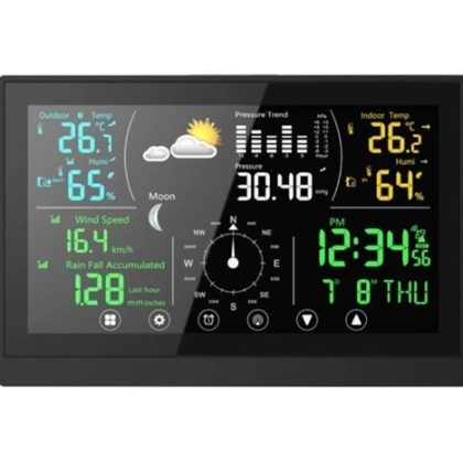 WG – Meteostanice WG1 s dotykovým displejem a příslušenstvím, anemometr, srážkoměr