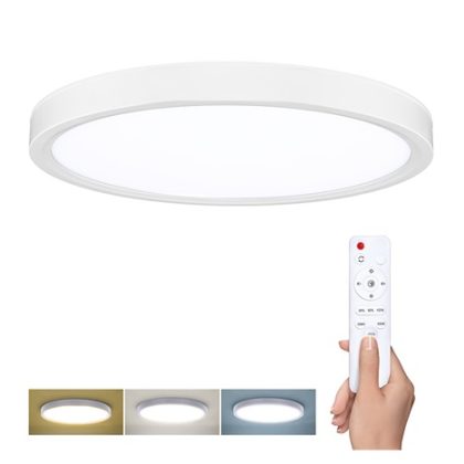 Solight LED osvětlení s dálkovým ovladačem Estela White, 36W, 2700lm, 30cm, změna chromatičnosti, stmívatelné