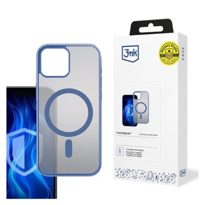 3mk ochranný kryt Frosty MagCase Blue pro Apple iPhone 17 Pro Max