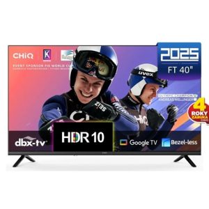 CHiQ L40FT TV 40", FHD, smart, Google TV, dbx-tv, Dolby Audio, Frameless