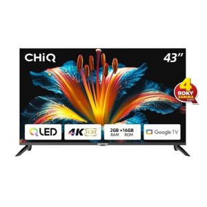 CHiQ L43QST TV 43", FHD, QLED, ultratenká, Android14, Dolby Audio, Frameless