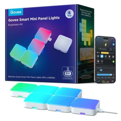 Govee Smart mini RGBIC panely – rozšíření 6ks