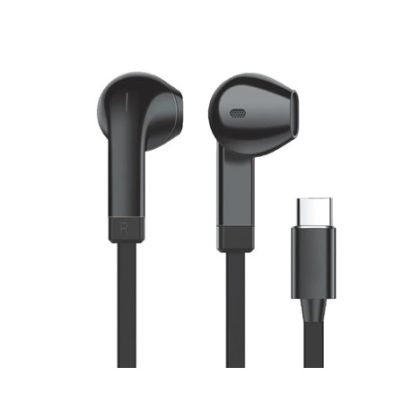 WG – Sluchátka s konektorem Type-C, Vortex Vibe, drátové, black