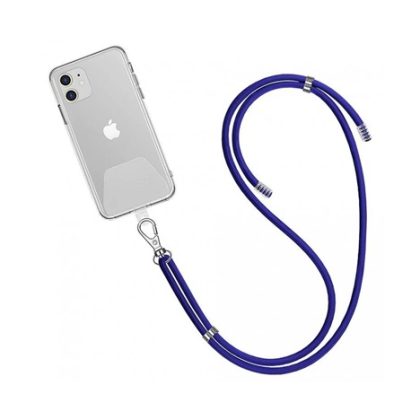 WG – Crossbody lace strap / transparent / blue