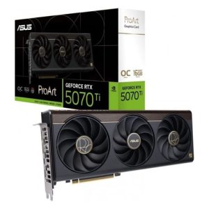 ASUS VGA NVIDIA GeForce ProArt RTX 5070 Ti OC 16GB GDDR7, RTX 5070 Ti OC, 16GB GDDR6X, 2xDP, 1xHDMI, 1x USB-C