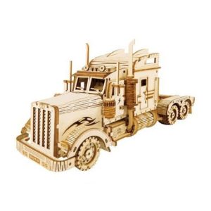 RoboTime dřevěné 3D puzzle Americký tahač