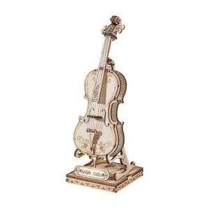RoboTime dřevěné 3D puzzle Violoncello