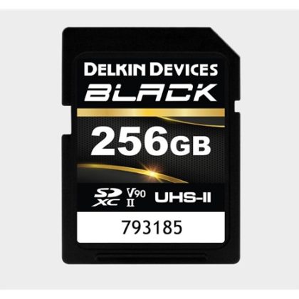 Delkin SDXC BLACK Rugged UHS-II R300/W250 (V90) 256GB (new)