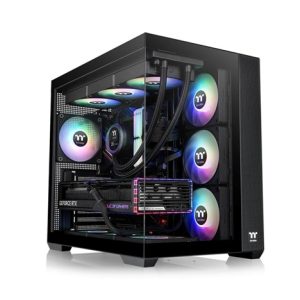 THERMAL TAKE Case View 380 TG ARGB, ATX, Průhledná bočnice, 4x 120mm ARGB Fan, černá