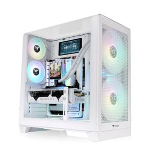 THERMAL TAKE Case View 390 Air, ATX, Průhledná bočnice, 2x 120mm Fan, bílá