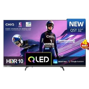 CHiQ L32QST TV 32", QLED, Full HD, Google TV, Frameless, Dolby Audio, dbx-tv, HDR 10
