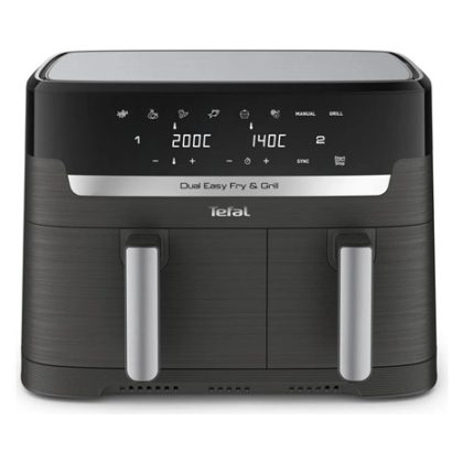 Tefal Dual Easy Fry & Grill 2v1 Horkovzdušná fritéza, Černá