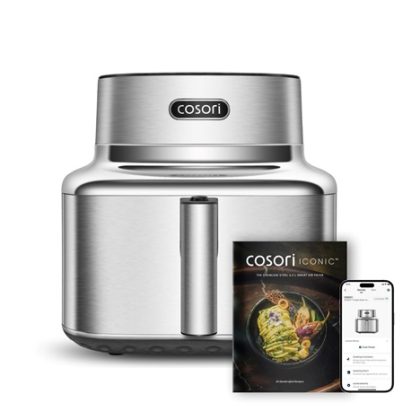 Cosori Iconic Single chytrá horkovzdušná fritéza 6,2 L nerez