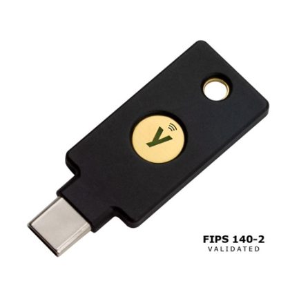 YubiKey 5C NFC FIPS – USB-C, single-factor,2FA,multi-factor,FIDO2,U2F,OTP,OpenPGP,Smartcard