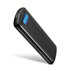 AXAGON EEM2-SC, USB-C 10Gbps externí box pro M.2 NVMe SSD, bezšroubový, žebrovaný hliník